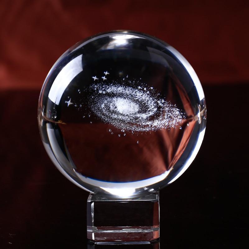 BowLift | Laser Engraved Galaxy Crystal Ball