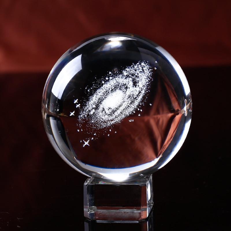 BowLift | Laser Engraved Galaxy Crystal Ball