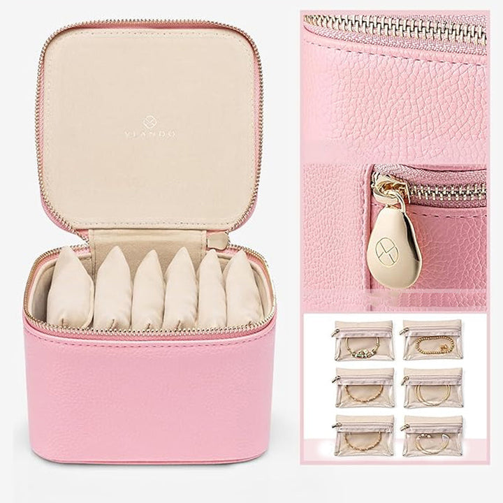Leather jewelry box for travel | Bowlift