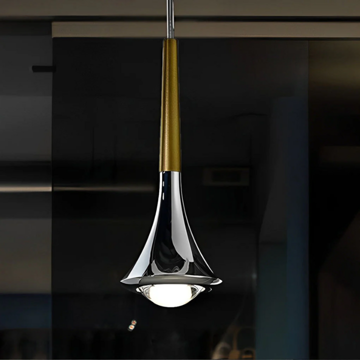 BowLift | Scandinavian Pendant Lamp in Droplet Shape of Metal