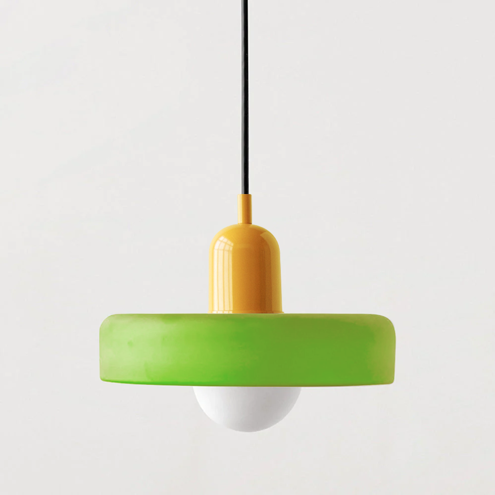 BowLift | Bauhaus Pendant Light made of Colored Glass