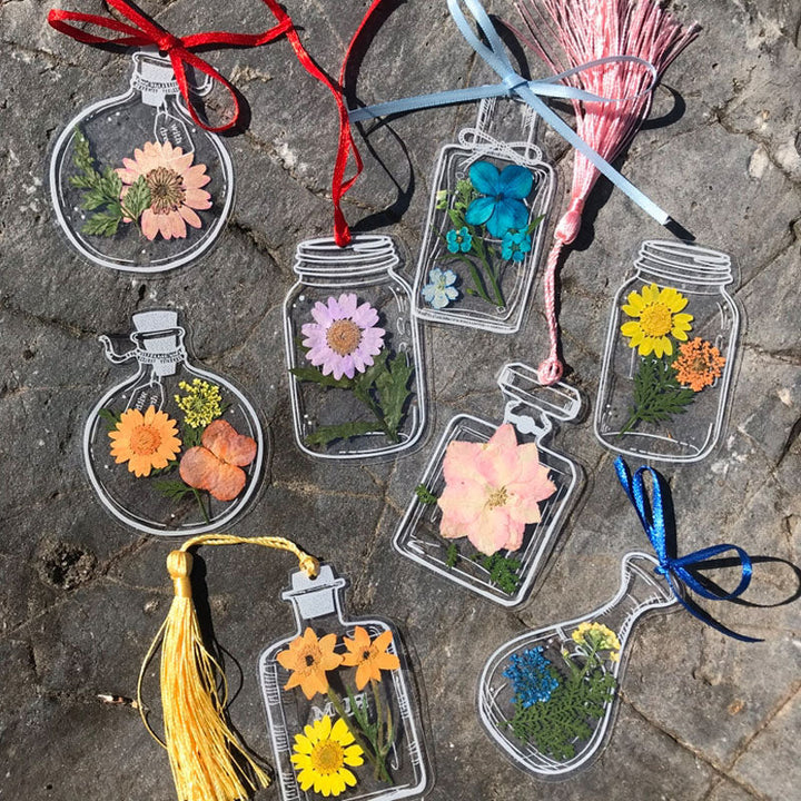 BowLift | Transparent dried flower bookmarks (30 pieces/set)