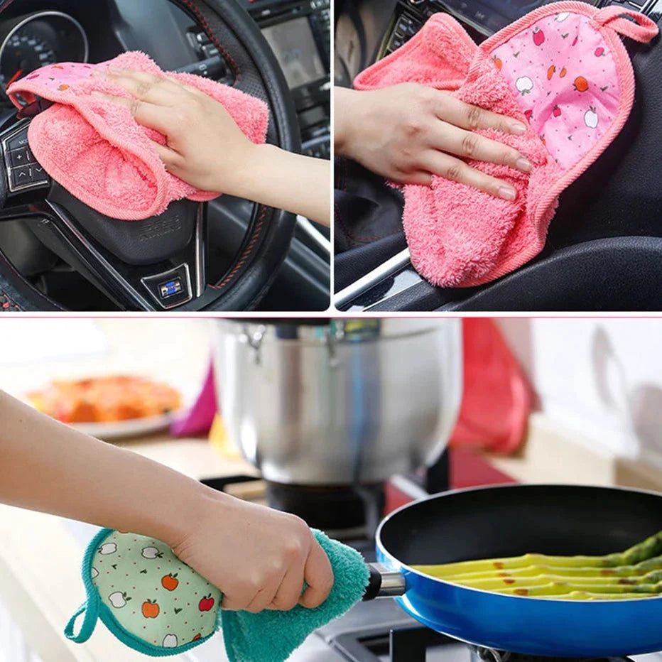 Hanging Kitchen Towel Small Soft Dish Towel Cloth for Kitchen Bathroom Use Bowlift