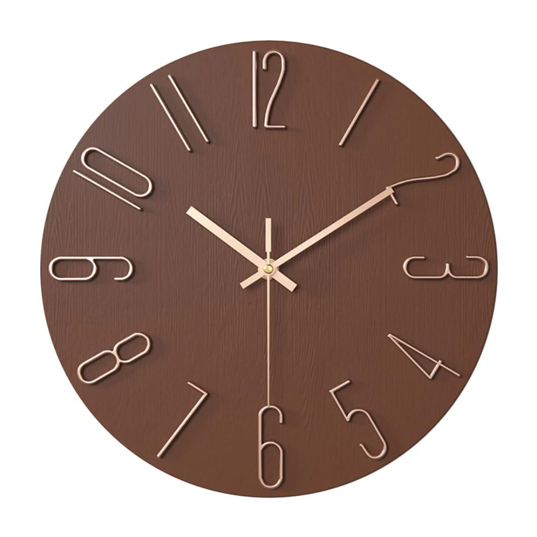 BowLift | Modern Wall Clock Black | Timeless Wall Decoration 30 cm