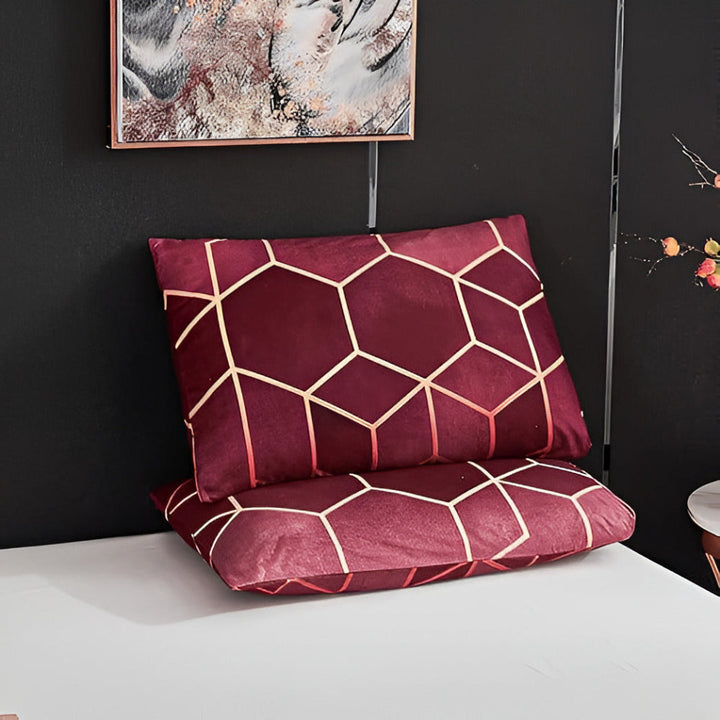 BowLift | Golden Cosmo Hive | 3pcs Duvet Cover Sets