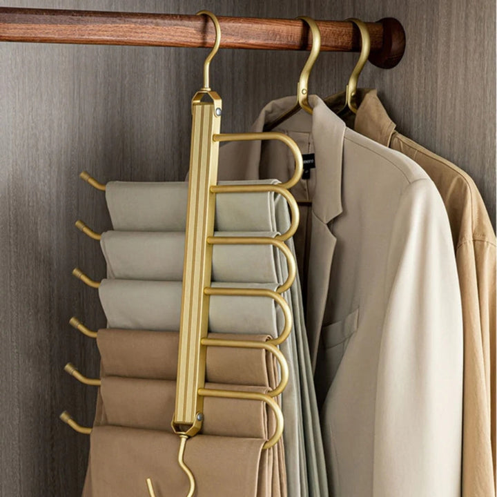 BowLift | Regal Gold Space-Saving Trouser Hanger