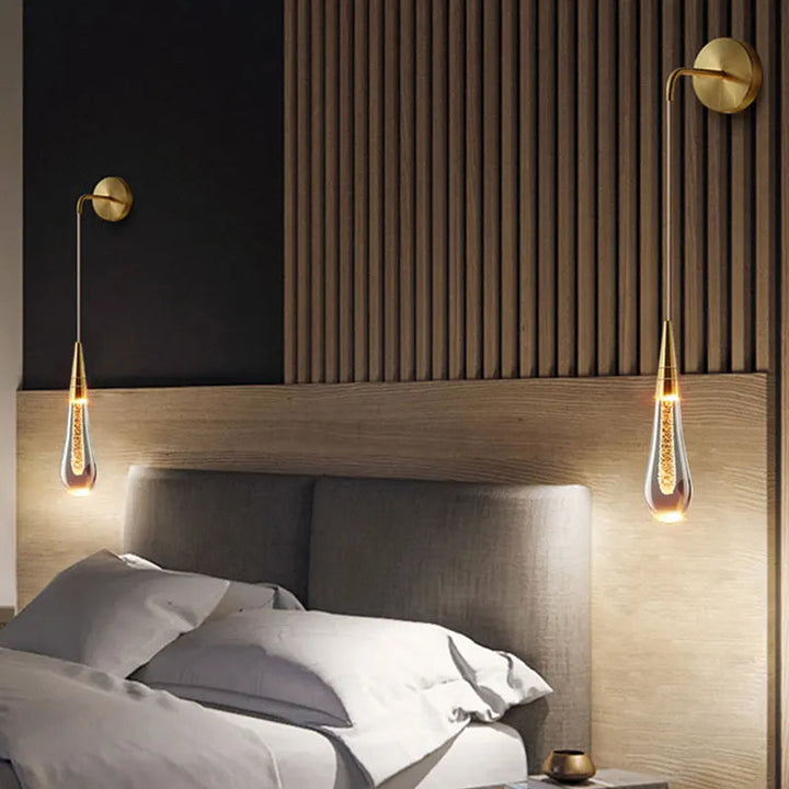 BowLift | GlimmerGlass | Modern Crystal Raindrop Light