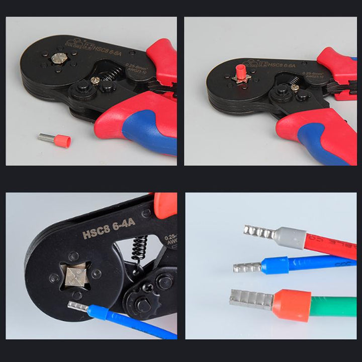End sleeves crimping tool set with cable lugs | Bowlift