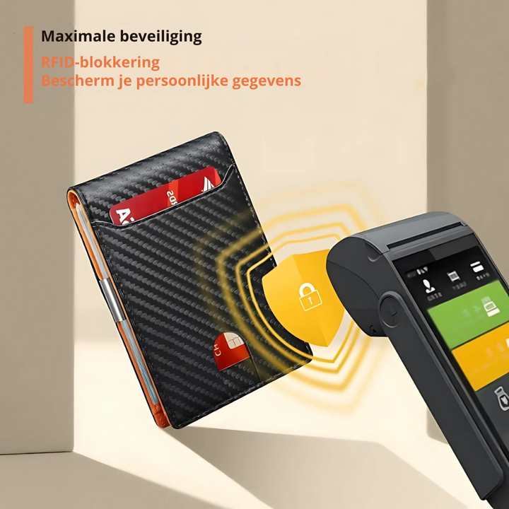 BowLift | SafeSlim RFID Leather Men's Wallet – Compact, Thin & Safe