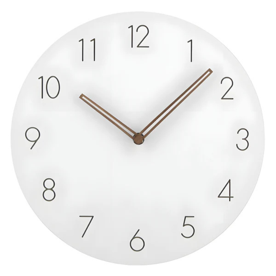 BowLift | Large Wall Clock Wood Modern | Minimalistic Wall Design