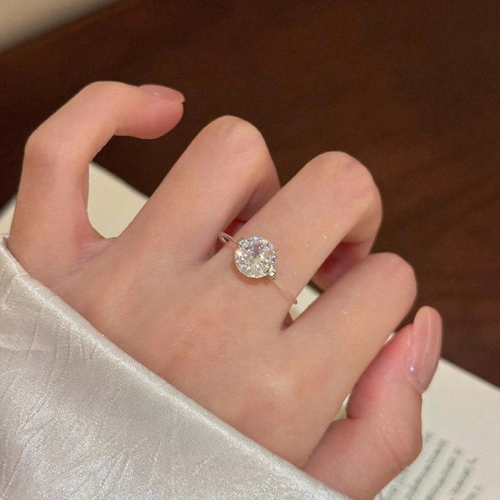 BowLift | S925 1-2 Carat Moissanite Invisible Band Ring