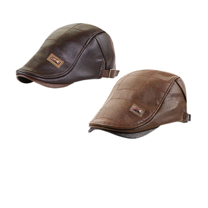 BowLift | ElderLux Plush Leather Beret | Cozy elegance for a warm winter experience
