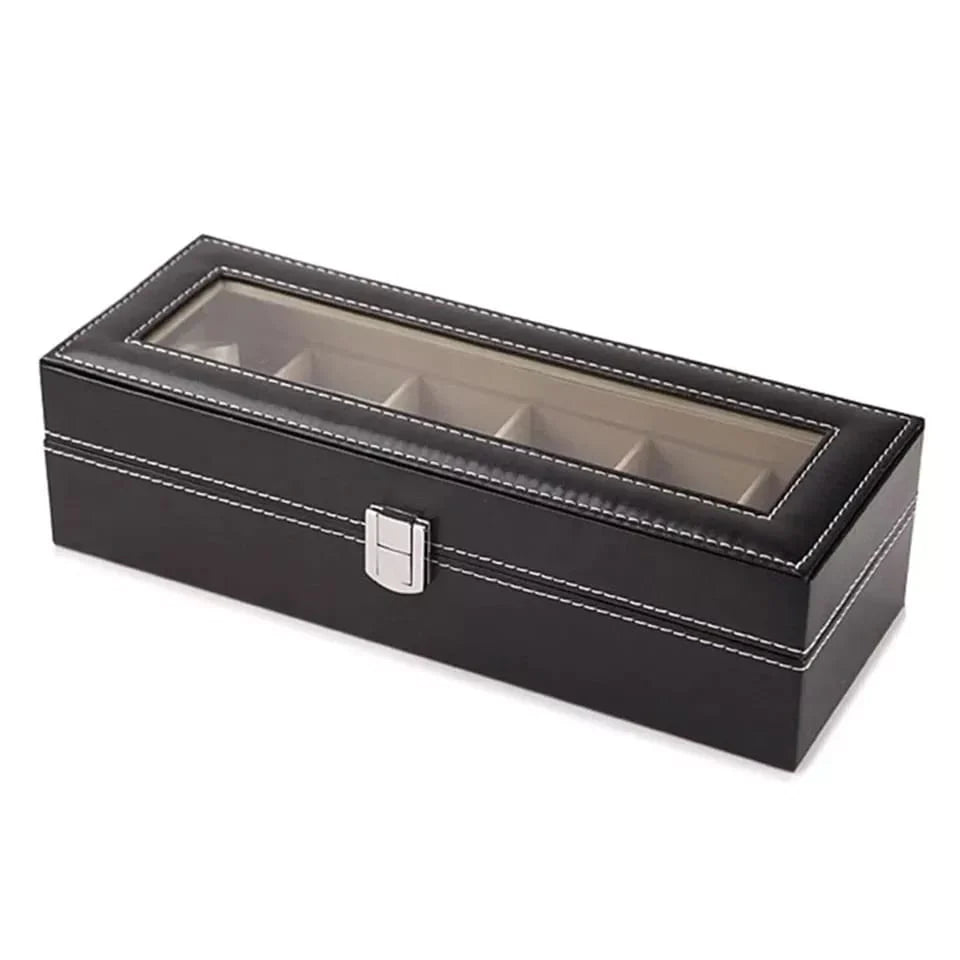 6 and 12 Slot Leather Watch Organizers Bowlift
