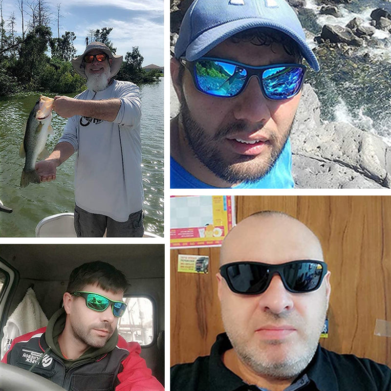 Outdoor sports sunglasses with glare-free polarized lens Bowlift