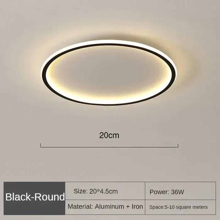 Scandinavian Round Ceiling Lamp - AuroraSphere | Bowlift