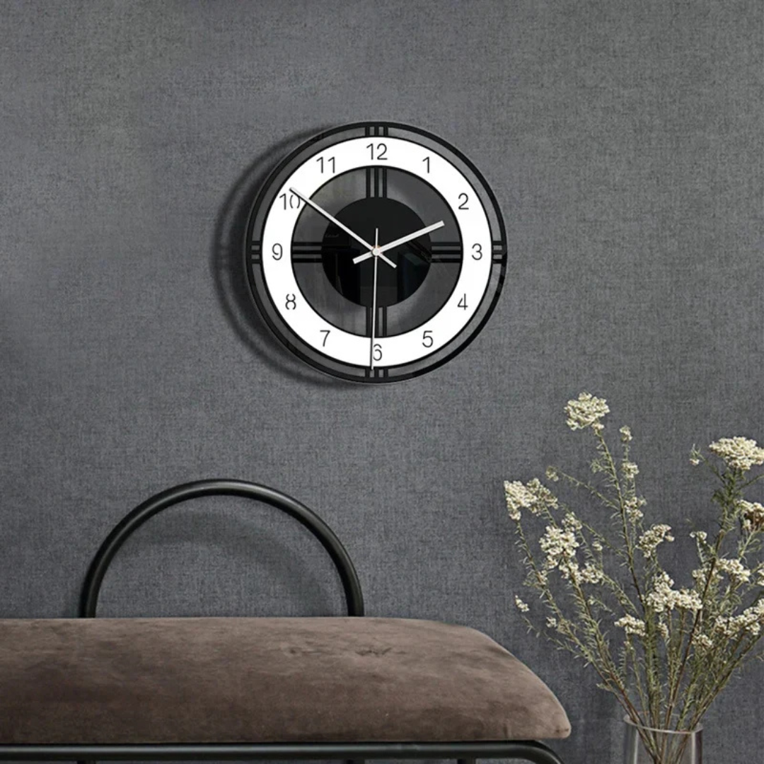 BowLift | Large Wall Clock Black | Modern Wall Design