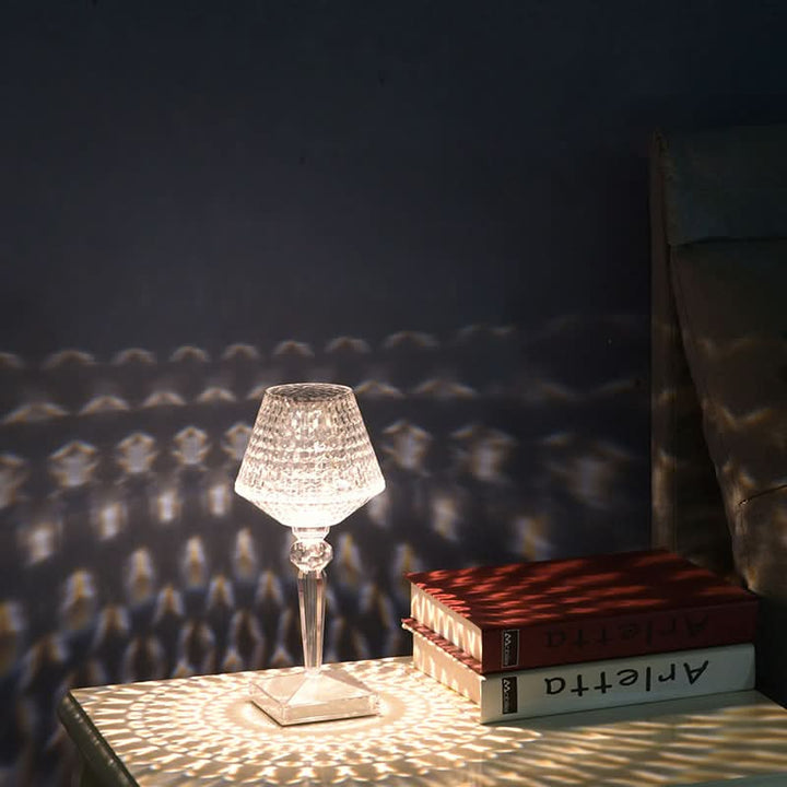 BowLift | Rechargeable Crystal Lampshade Touch LED Lamp