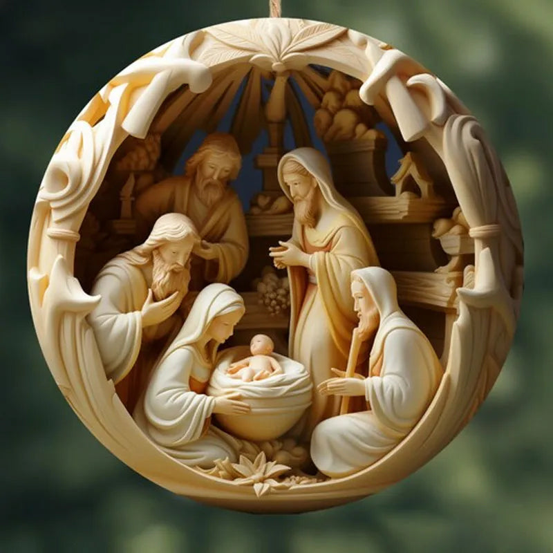 BowLift | Nativity Christmas ornament