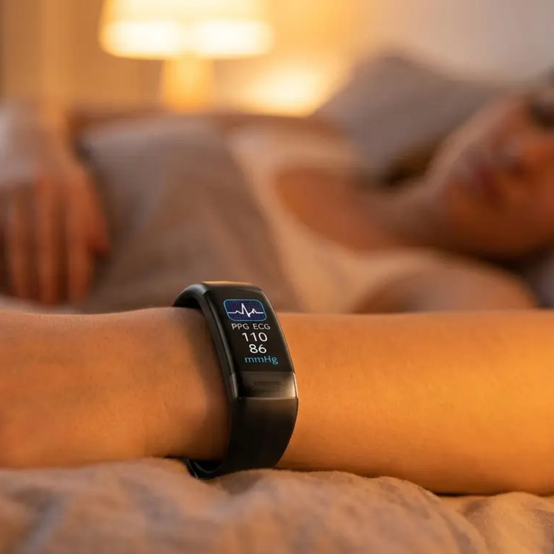Smart Bracelet Blood Pressure Monitor EKG, Heart Rate, Oxygen Saturation & Sleep Tracker FDA Approved