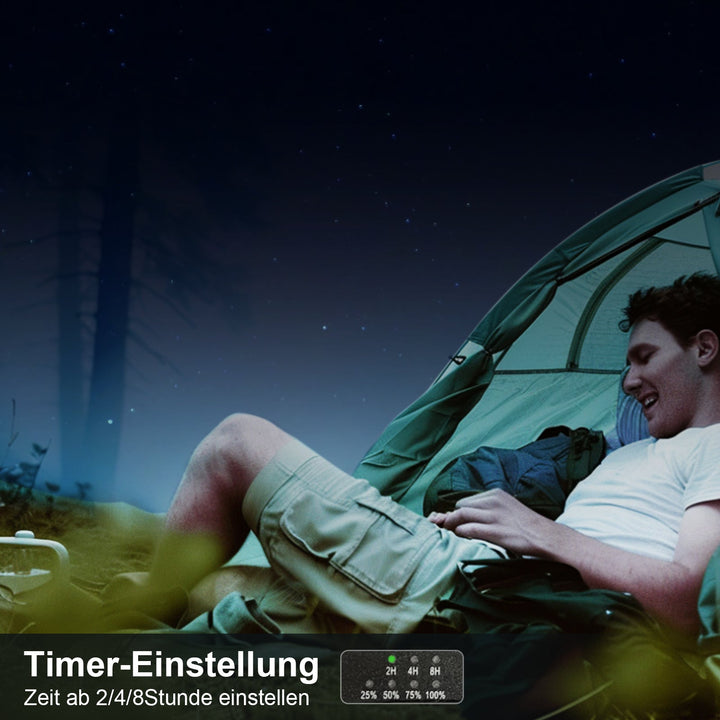 Portable Solar Camping Fan LED Light | Bowlift