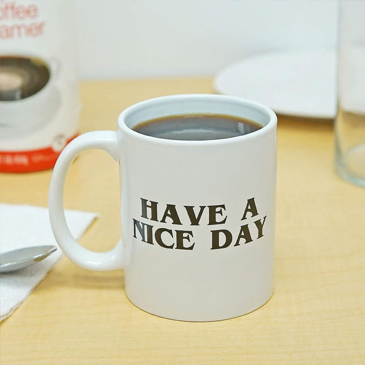 Have a Nice Day Coffee Mug Middle Finger Funny Cup Novelty Gift | Bowlift