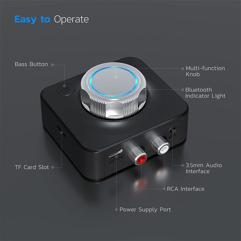 BowLift | Bluetooth 5.0 Audio RCA Receiver