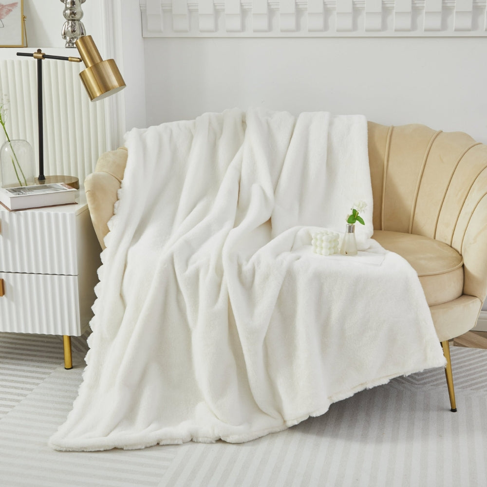 BowLift | Plush Soft Faux Rabbit Blanket