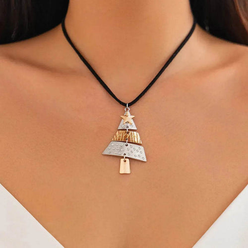 BowLift | Christmas Tree Necklace And Earrings Fashion Pendant Necklace Suit