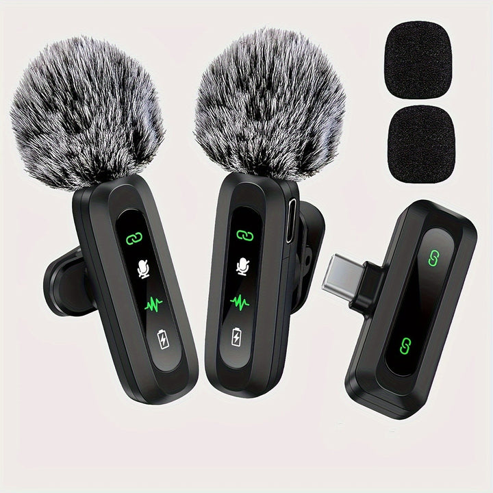 BowLift | Wireless Lavalier Microphone with USB-C Connection for Smartphones and Tablets – Compact Design, Ideal for Podcasts and Vlogs