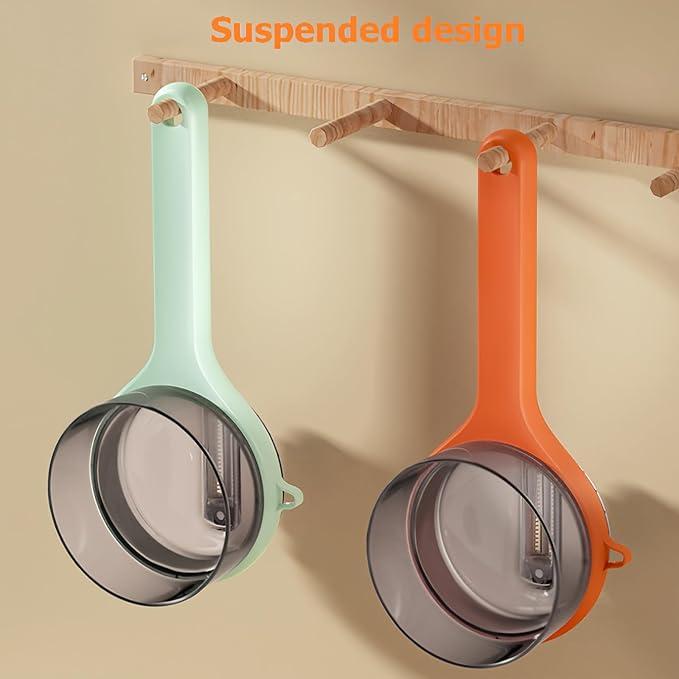 Double-sided Stainless Steel Blade Peeling Knife With Storage Box Bowlift