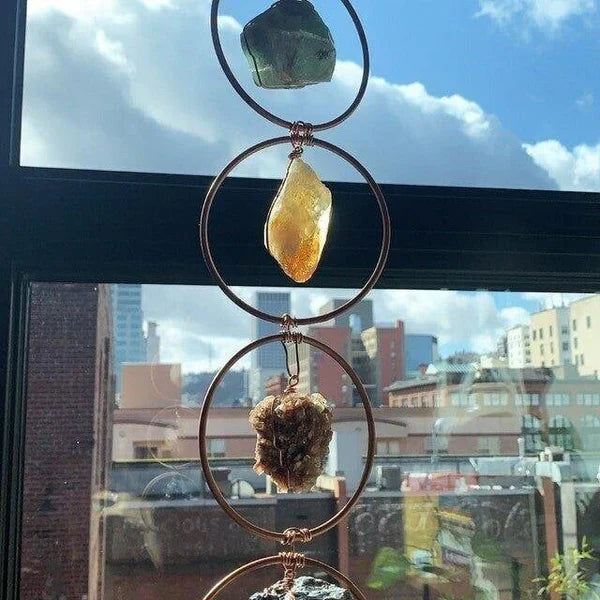 BowLift | Raw Crystal 7 Chakra Gemstone Wall Decor