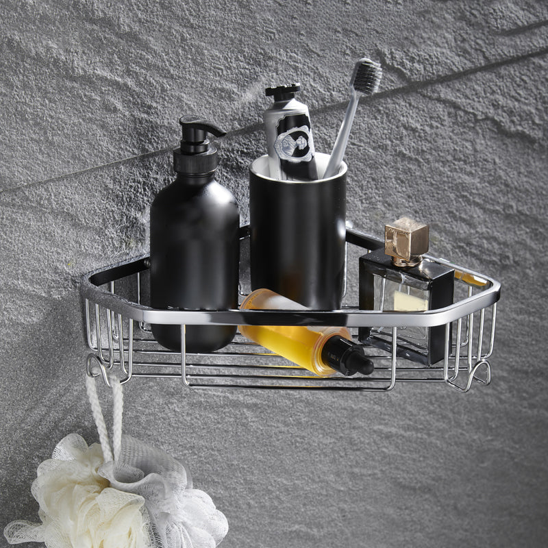 BowLift | 5-piece modern bathroom accessories as single item or in set Polished chrome bathroom set