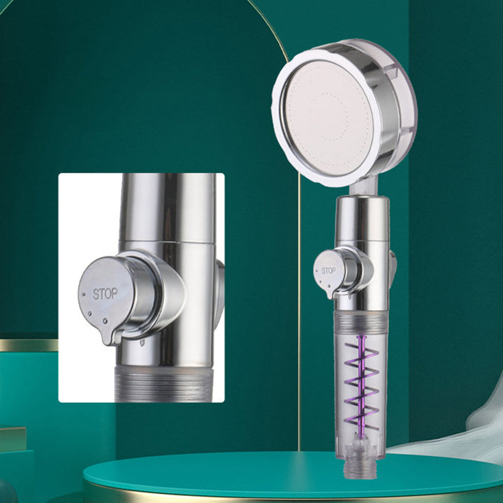 BowLift | Creative Metal Shower Head Adjustable Water Flow Round Handheld Shower Head