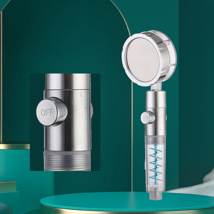 BowLift | Creative Metal Shower Head Adjustable Water Flow Round Handheld Shower Head