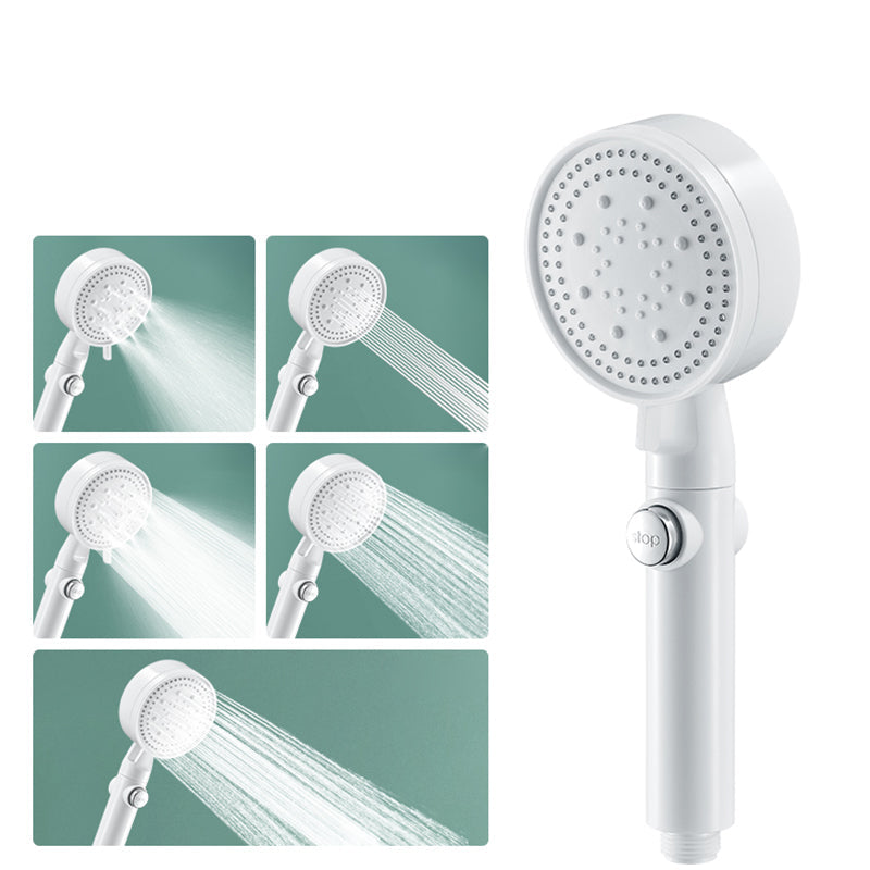BowLift | Round Handheld Showerhead Modern Plastic Head with Self-Cleaning