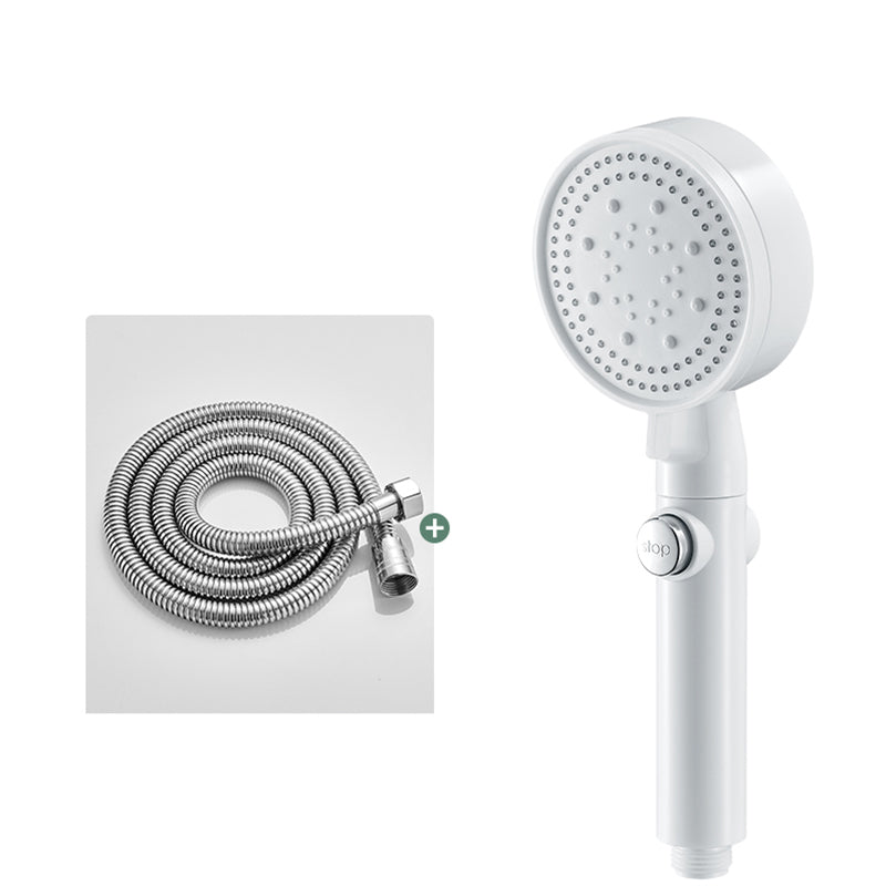 BowLift | Round Handheld Showerhead Modern Plastic Head with Self-Cleaning