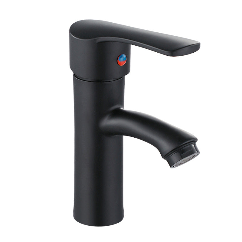 BowLift | Contemporary Faucet Brass Black Bathroom Lever Handle Single Hole Sink Faucet