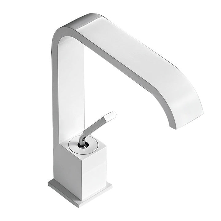 BowLift | Unique Sink Faucet Bathroom Brass Solid Color Waterfall Spout Faucet