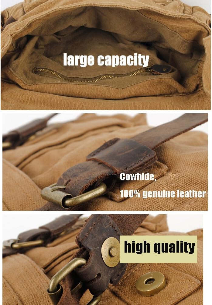 RetroCarry Bag – Vintage Canvas Shoulder Bag for Laptops Bowlift