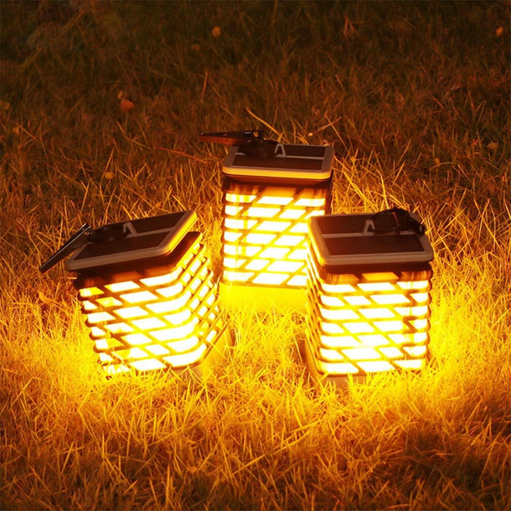 BowLift | Solar LED garden lantern with ribbed design – Decorative outdoor lighting for garden