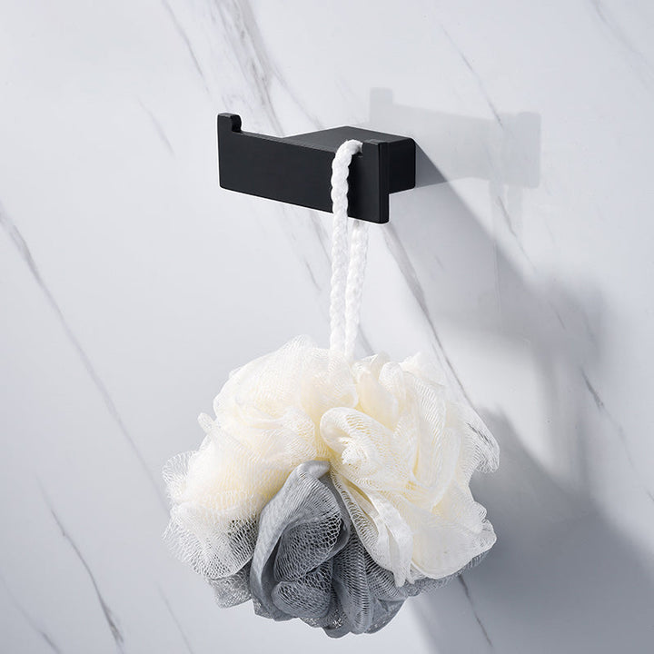 BowLift | 5-piece Modernism Bath Accessory Set in Matte Black Stainless Steel