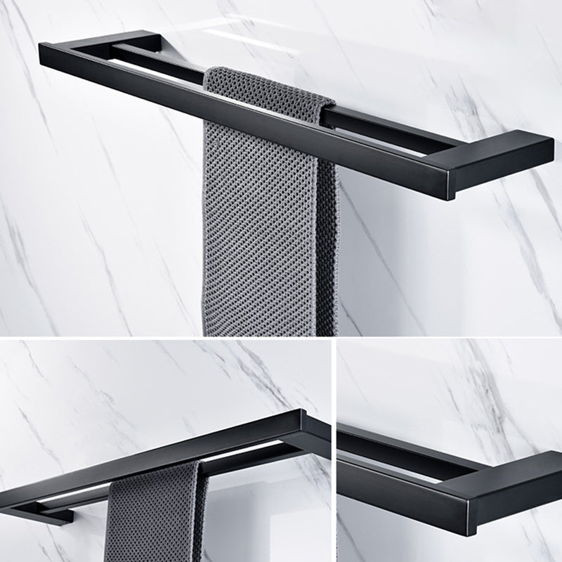 BowLift | 5-piece Modernism Bathroom Accessory Set in Matte Black Stainless Steel