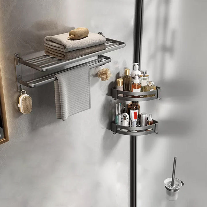 BowLift | Modern Bathroom Accessory Hardware Set Gray Bathroom Accessories