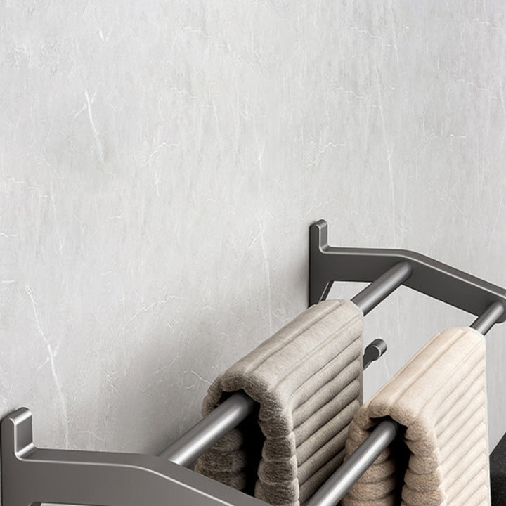 BowLift | Modern Bathroom Accessory Hardware Set Gray Bathroom Accessories