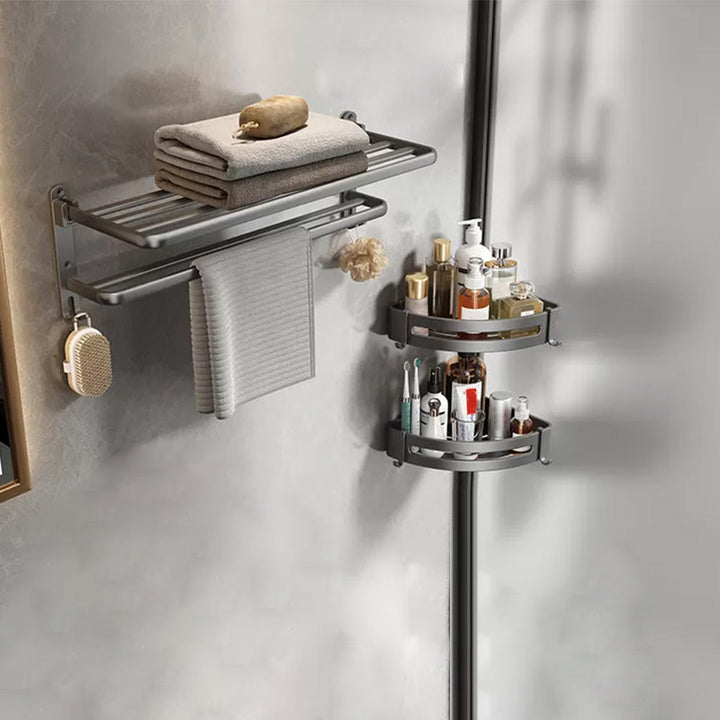 BowLift | Modern Bathroom Accessory Hardware Set Gray Bathroom Accessories