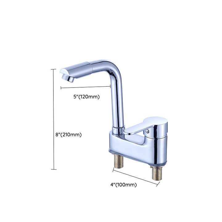 BowLift | Deck Mounted Center Freestanding Bathtub Filler Single Handle Freestanding Faucet