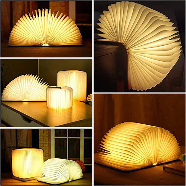 Foldable Book Lamp with Warm LED Lighting - StoryGlow | Bowlift