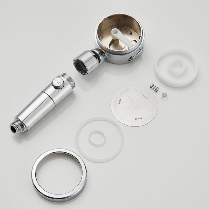 BowLift | Contemporary 3 Jet Shower Head Adjustable Spray Pattern Rotatable Handheld Shower