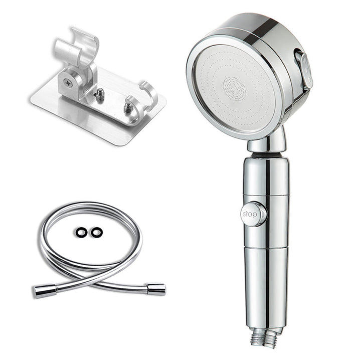 BowLift | Contemporary 3 Jet Shower Head Adjustable Spray Pattern Rotatable Handheld Shower