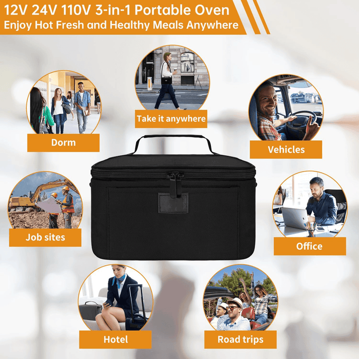 BowLift | HeatGo Pro – Electric Portable Food Warmer Lunchbox with 3-in-1 Connection
